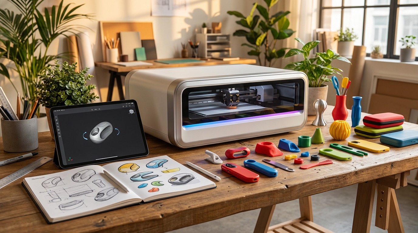 Concept-to-production workspace for customized product manufacturing